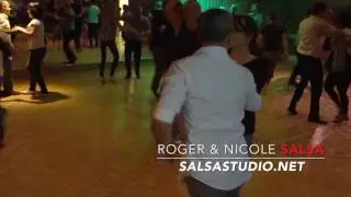 Salsa demo at Salsastudio Roger & Nicole Vancouver