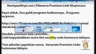 Fileserve Premium Link Oluşturma - HavlayanKirpi.com