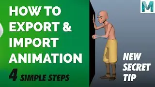 How To Export & Import Animation in Maya | Autodesk Maya Tutorial | Become an Animator | Mentorship