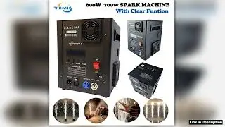 Flightcase 700W Cold Spark Machine Ti Powder 650w 600W sparkler Machine Clear Dmx Remote Control Co