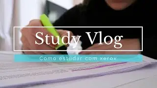 Study Vlog: Estudando com xerox! l Gabi Ferreira