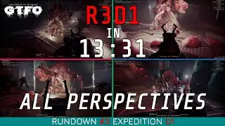 GTFO Speedrun | R3D1 in 13:31 BUT with all 4 perspectives [World Record]