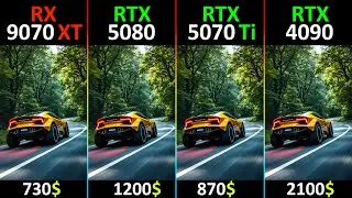 RX 9070 XT vs RTX 5080 vs RTX 5070 Ti vs RTX 4090 TEST IN 10 GAMES  | R7-9800X3D