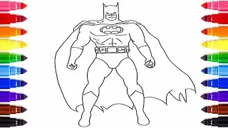 Batman Coloring Pages for Kids 🦇🎨 | Fun Superhero Art Time!