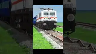 Trains Running on RISKY RAILROAD TRACK | Most Dangerous Train Track #train