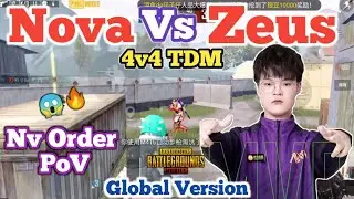 Nv Order PoV &bull; Nova XQF vs Zeus 4v4 TDM😱🔥 &bull; Order Close Range Battle against Global Pro Team