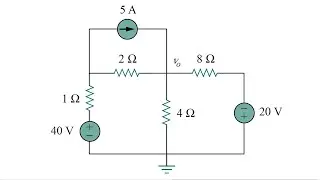 Mesh Analysis - Independent Source (Problem 3.51)