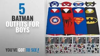 Top 10 Batman Outfits For Boys [2018]: Hero Superhero Costumes For Boys &ndash; 4 Capes & Masks + 4