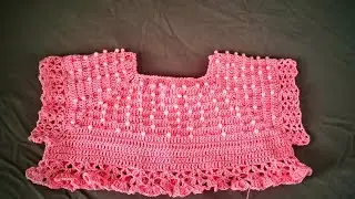 Parte #1 vestido de perlas para niña de 24 -30 meses parte #1