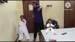 Tamil Comedy Actor King Kong Practising Karate
