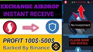 Supra oracle exchange airdrop || earn 500 supra token without invest @Earningmantra