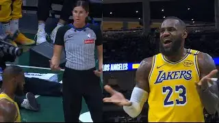 LeBron James couldn't believe he got a tech for clapping his hands in a preseason game 😂