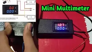 How to make Mini Multimeter using 0 to 100v dc display meter volts + amp