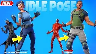 TOP-5 CRAZIEST IDLE POSES on Jill Valentine & Chris Redfield Fortnite x Resident Evil シ