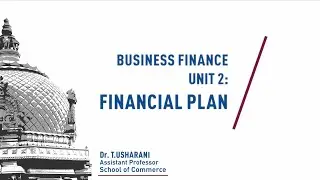 FLOD - Business Finance - Unit 2 : Financial Plan