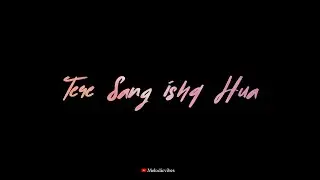 Tere Sang Ishq Hua Song Whtasapp Status | Arijit Singh | Yodha | Black Screen Status | New Song 2024