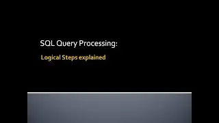 SQL03 - ORDER OF QUERY PROCESSING