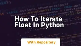 how to iterate float in python