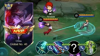 THIS CHOU PERFECT ONE SHOT BUILD WILL MAKE META HEROES USELESS IN HIGH RANK (must try)🔥🔥