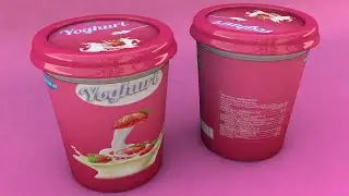 Cinema 4D tutorial Yogurt Modeling And Texturing (Beginners)