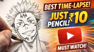 How to draw RYOMEN SUKUNA 😈 | Jujutsu Kaisen Drawing Timelapse #jujutsukaisen #ryomensukuna