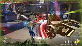 Radeon RX 9060 XT 16 ГБ в Marvel Rivals на низких настройках, 1080p/1440p с Ryzen 7 9800 X3D