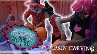 Вырезание тыквы Vees — косплей Hazbin Hotel