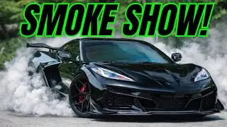  BURN OUT MODE C8 Z06 Corvette! 