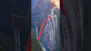CHINA'S 520m Mega Arch Rising | Guniuhe Super Bridge 2025 Construction Update #Shorts