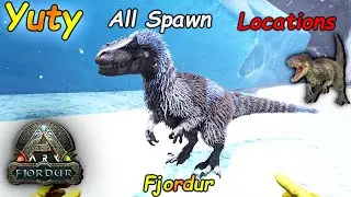 Ark Fjordur All Yutyrannus Spawn Locations And X-Yutyrannus Spawns | ARK FJORDUR