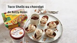 Taco Shells au chocolat avec glace au caramel - recette de Betty Bossi avec Old el Paso