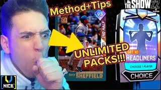 HOW to Get UNLIMITED HEADLINER PACKS in MINI SEASONS!! (METHOD + TIPS) | MLB The Show 22 |