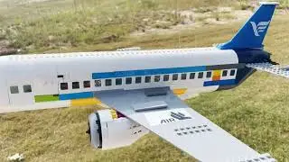 Lego Airplane Crash - Garuda Indonesia 421  Land Crash