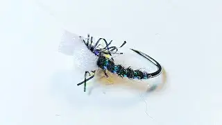 Simple Foam Emerger Dry Fly. #flytying #flyfishing #dryfly #emerger #troutflies #graylingfly #foam 