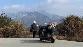 摩旅中国，离开岳西县，出大别山，到潜山市，太湖县｜125踏板摩托车长途旅行