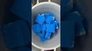 Electric Blue Mica with Buttery Chalk💙 #satisfying