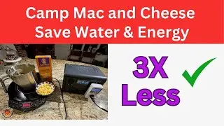 Induction Cooking with Portable Power Station Off Grid Bluetti EB3A & NuWave - Easy Mac and Cheese