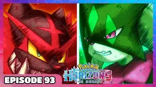 Meowscarada VS Incineroar - Pokemon Horizons Episode 93