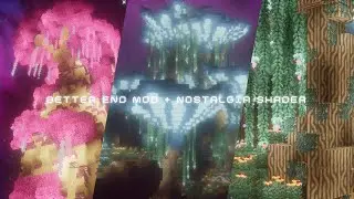 Minecraft End Dimension Visual Overhaul: Better End Mod + Nostalgia Shader 4K Cinematics | cc:@RRe36