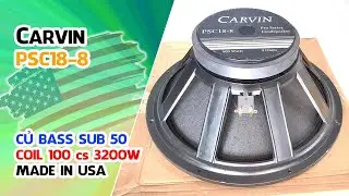 Loa Bass Sub 50 Coil 100 từ 220  - Nhập Khẩu Ch&iacute;nh H&atilde;ng // CARVIN PSC18 - Made in USA #V152