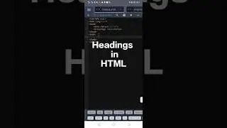 Headings in HTML programming | Types of heading in HTML 