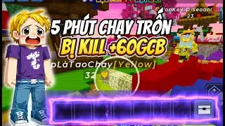 (Blockman Go) Bedwars: Thử Th&aacute;ch Chạy Trốn Khỏi Pro Bị Hạ Sẽ +60GCB