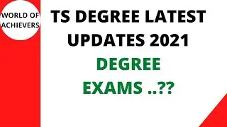 TS DEGREE EXAM DATES 2021|TS DEGREE NEW SYLLABUS|TS DEGREE WORKING DAYS & COLLEGE TIMINGS,ATTENDANCE