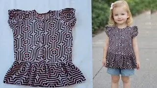 Новый стиль: пошив и раскрой детского платья для девочки 3-4 лет.