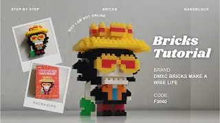 How to Build Brook One Piece Building Blocks | DMXC Bricks Make a Wise Life F3040 | 215 Pieces