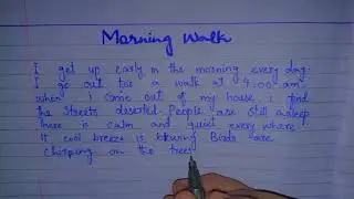 Morning Walk | Essay on morning walk | Essay on morning walk in English | paragraph writing