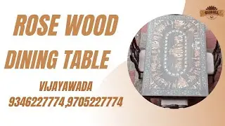 Rose wood Dining Table | Mysore Inlay Work Dining Table | Antique Dining Table Model