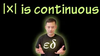 Proving f(x)=abs(x) is continuous w/ the epsilon-delta definition
