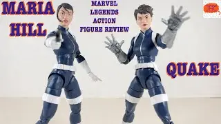 QUAKE Maria Hill SHIELD Agent Marvel Legends CONTROLLER BAF Action Figures Review Spy Kitbash Custom