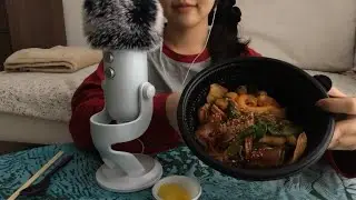 [ASMR] 천천히 먹는 마라샹궈 🥘 이팅사운드 Malaxianguo eating sounds